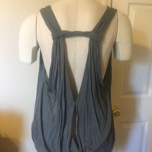 Free People Grey Tank Top/Workout Top